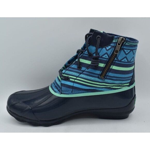 Sperry Top Sider Womens Size 10 Syren Gulf Playa Navy Blue Duck Boots Shoes - Picture 7 of 11